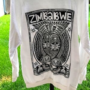 Zooloo Vintage Zimbabwe Sweatshirt Size XL